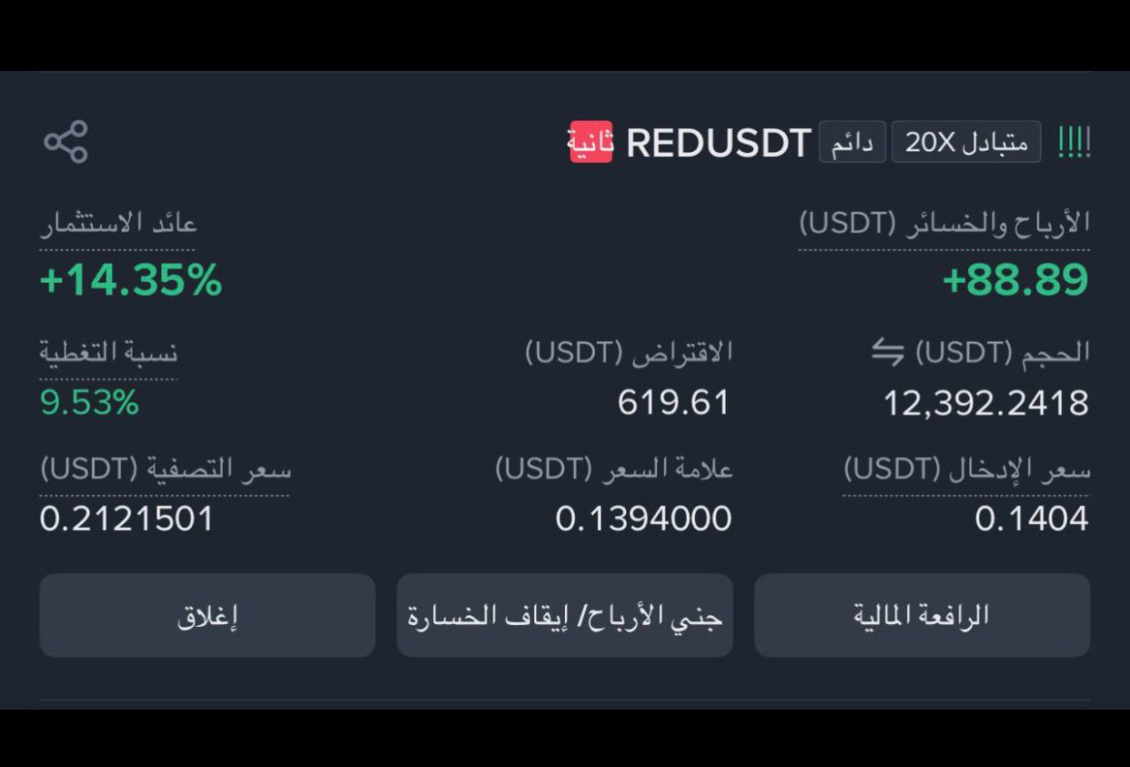 نتيجة تداول من تجربة المستخدم
